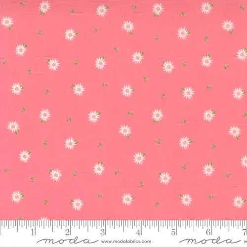Pink Flowers Flamingo Sincerely Yours 44"/45" Fabric Per Yard - Linda's Electric Quilters