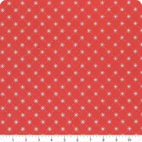 Red Merrymaking Gingiber 44"/45" Fabric Per Yard - Linda's Electric Quilters