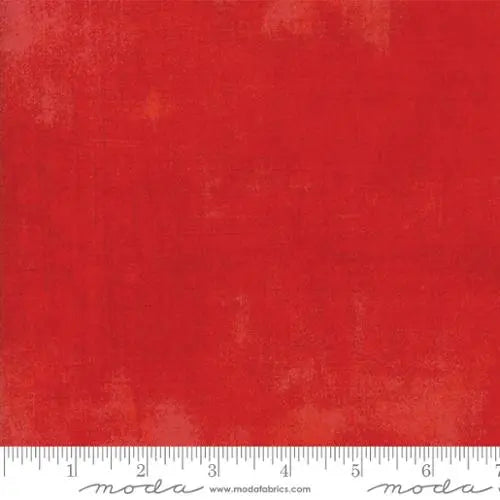 Red Grunge Basics Scarlet 44"/45" Fabric Per Yard - Linda's Electric Quilters