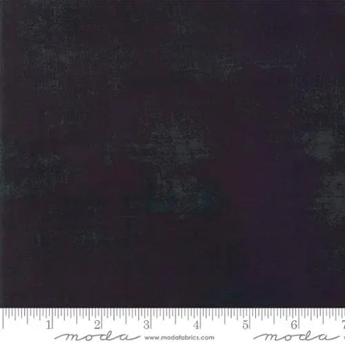 Black Grunge Basics Onyx 44"/45" Fabric Per Yard - Linda's Electric Quilters