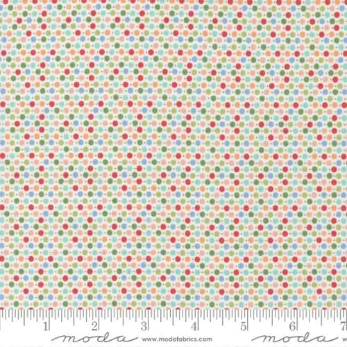 Multi Emma Dots Porcelain 44"/45" Fabric Per Yard - Linda's Electric Quilters