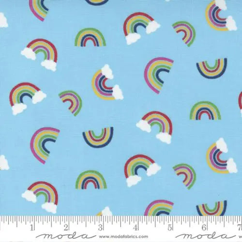 Blue Rainbow Garden Sky 44"/45" Fabric Per Yard - Linda's Electric Quilters