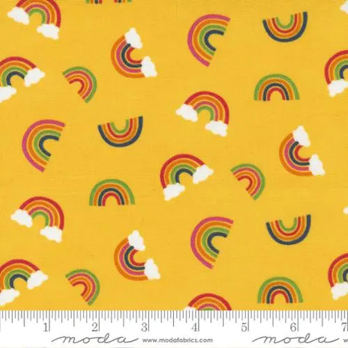 Yellow Rainbow Garden Sunshine 44"/45" Fabric Per Yard - Linda's Electric Quilters