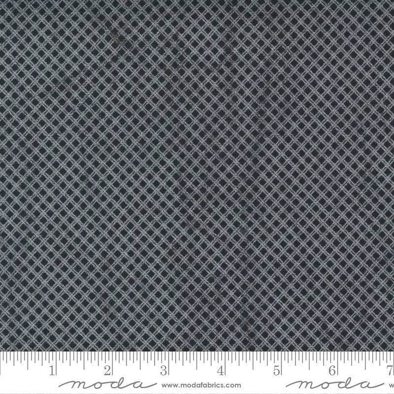 Black Whispers Silver Trellis Metallic 44"/45" Fabric Per Yard - Linda's Electric Quilters