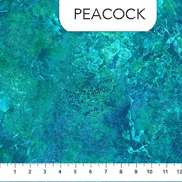 Blue Peacock 26756-66 Cotton 44"/45" Fabric Per Yard - Linda's Electric Quilters