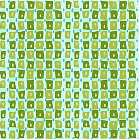 Green Dianthus Tiny Square Stripe Cotton 44"/45" Fabric Per Yard - Linda's Electric Quilters