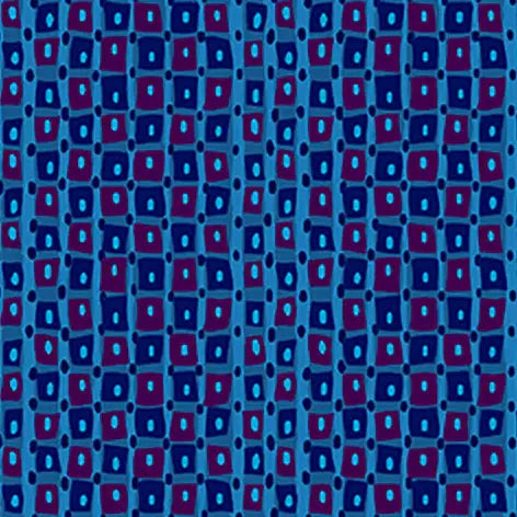 Blue Dianthus Tiny Square Stripe Cotton 44"/45" Fabric Per Yard - Linda's Electric Quilters