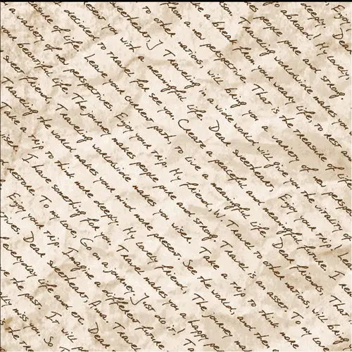 Natural Dear Friends Diagonal Words Light Cotton 44"/45" Fabric Per Yard - Linda's Electric Quilters