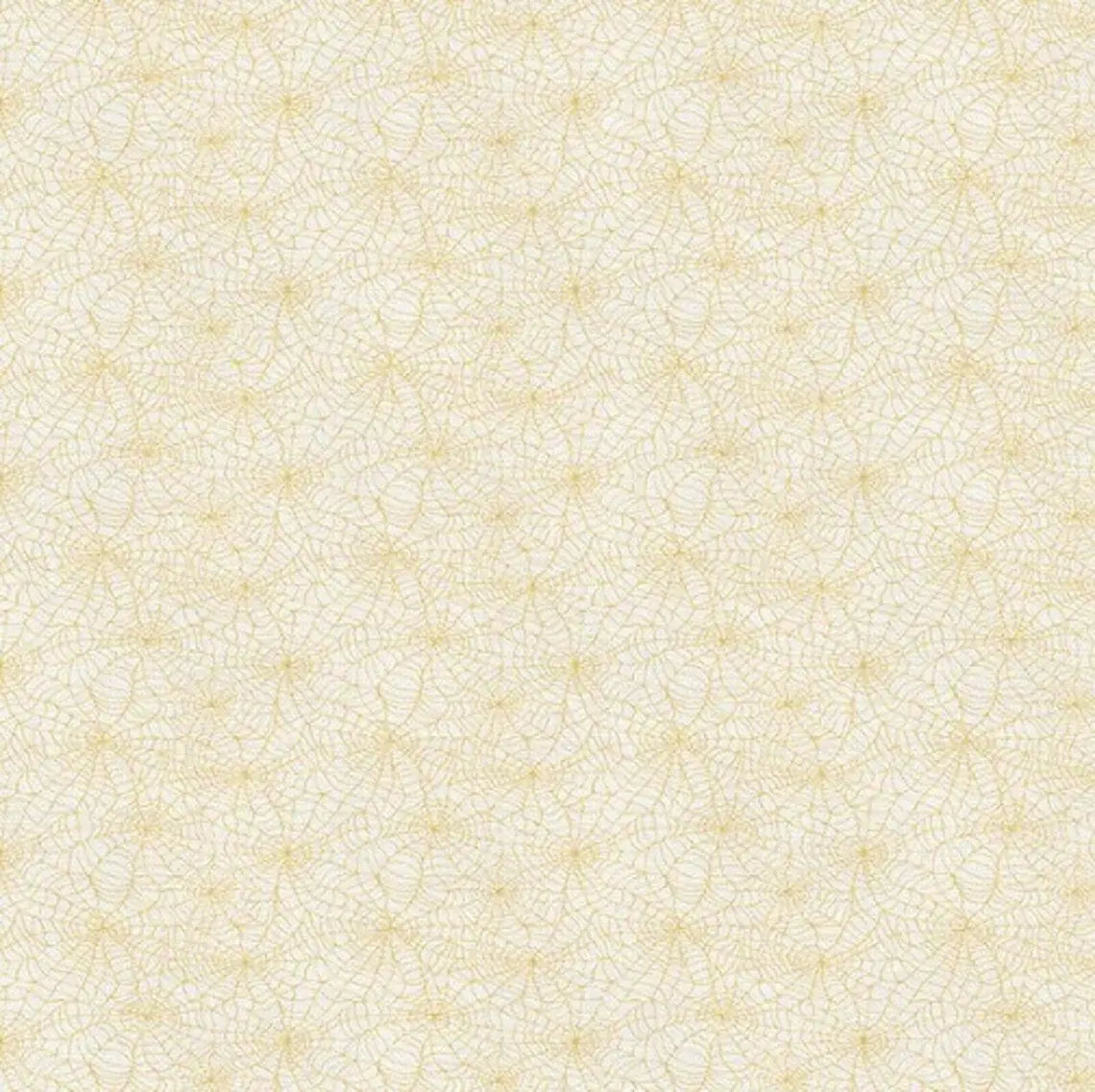 Cream You Bug Me Spiderweb Cotton 44"/45" Fabric Per Yard - Linda's Electric Quilters