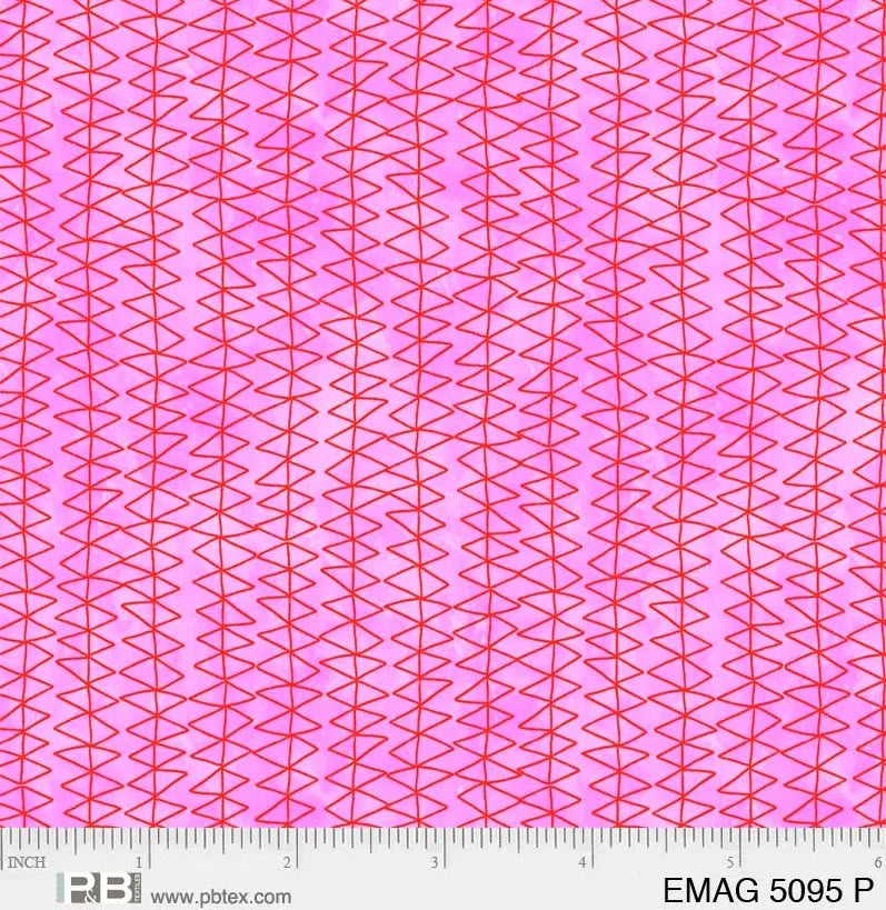 Pink Triangle Blender 44"/45" Fabric Per Yard - Linda's Electric Quilters