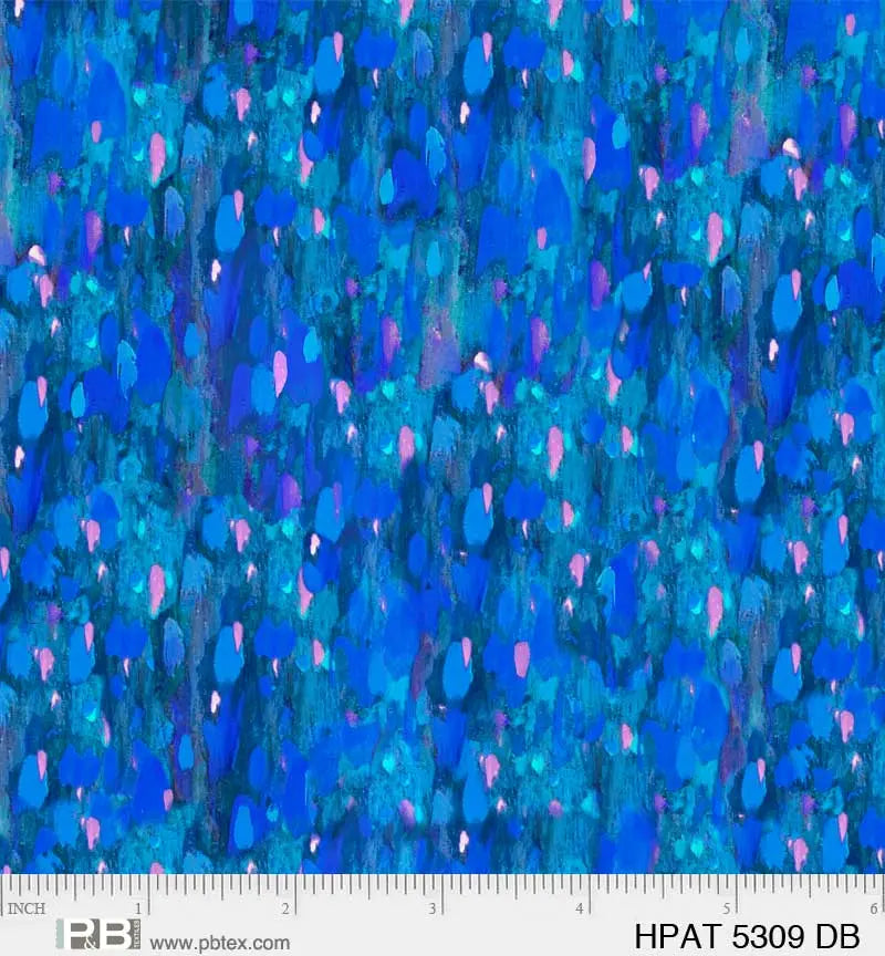 Blue Hootie Patootie 44"/45" Fabric Per Yard - Linda's Electric Quilters