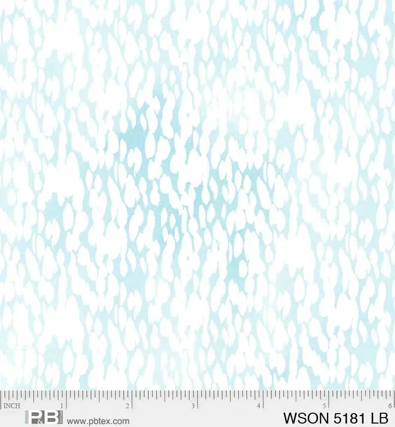 Blue Whisper Song Tonal Spots 44"/45" Fabric Per Yard - Linda's Electric Quilters