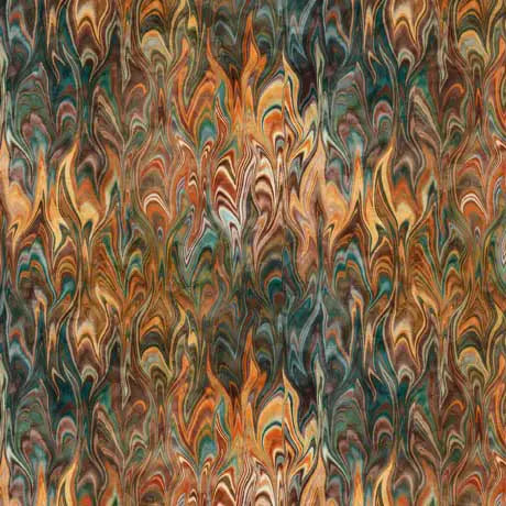 Multi Color Marble Eye Of The Tiger Wideback Cotton Fabric Per Yard - Linda's Electric Quilters