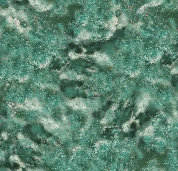 Green Teal Water Texture 44"/45" Fabric Per Yard - Linda's Electric Quilters