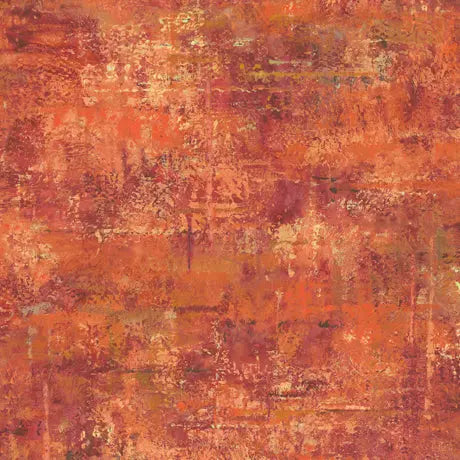 Red Terracotta Mottled Blender 44"/45" Fabric Per Yard - Linda's Electric Quilters