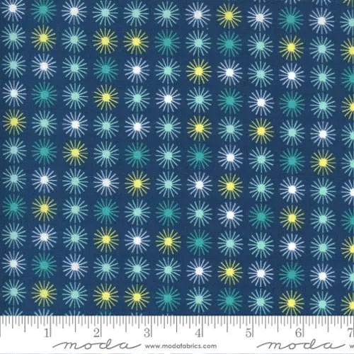 Blue Flowers For Freya 44"/45" Fabric Per Yard - Linda's Electric Quilters