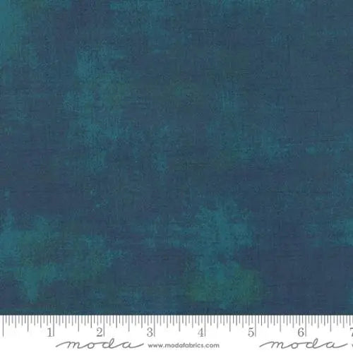 Blue Grunge Basics Peacock 44"/45" Fabric Per Yard - Linda's Electric Quilters