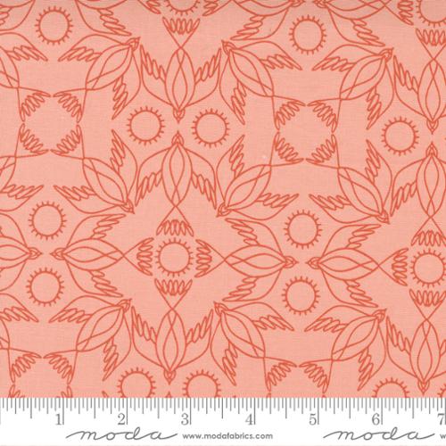 Birdsong Peach 44"/45" Fabric Per Yard