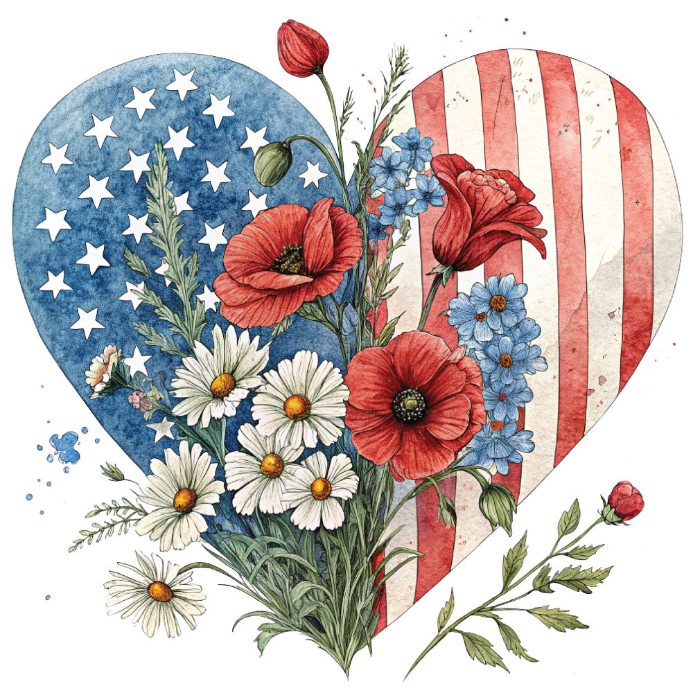 4th of July Design Fabric Panel 1 QuiltingFabricPanels