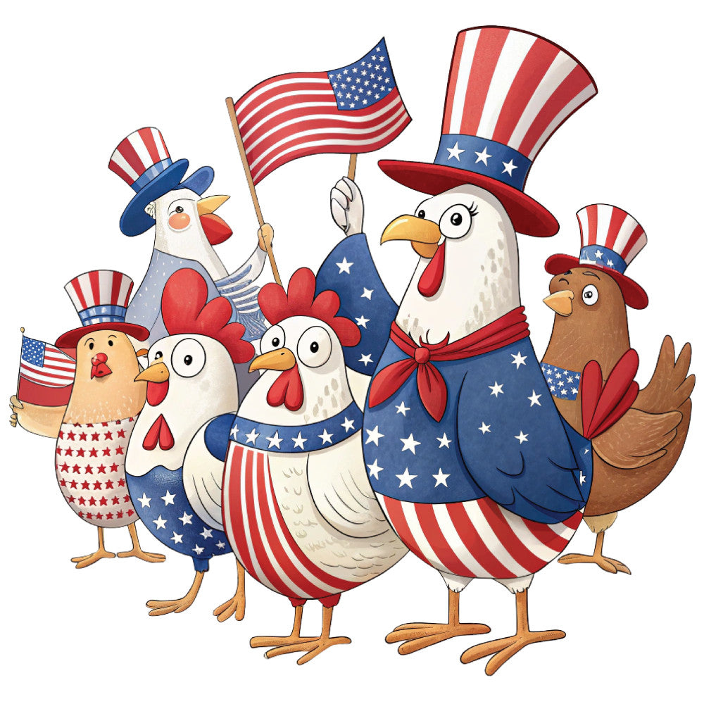 4th of July Design Fabric Panel 3 QuiltingFabricPanels