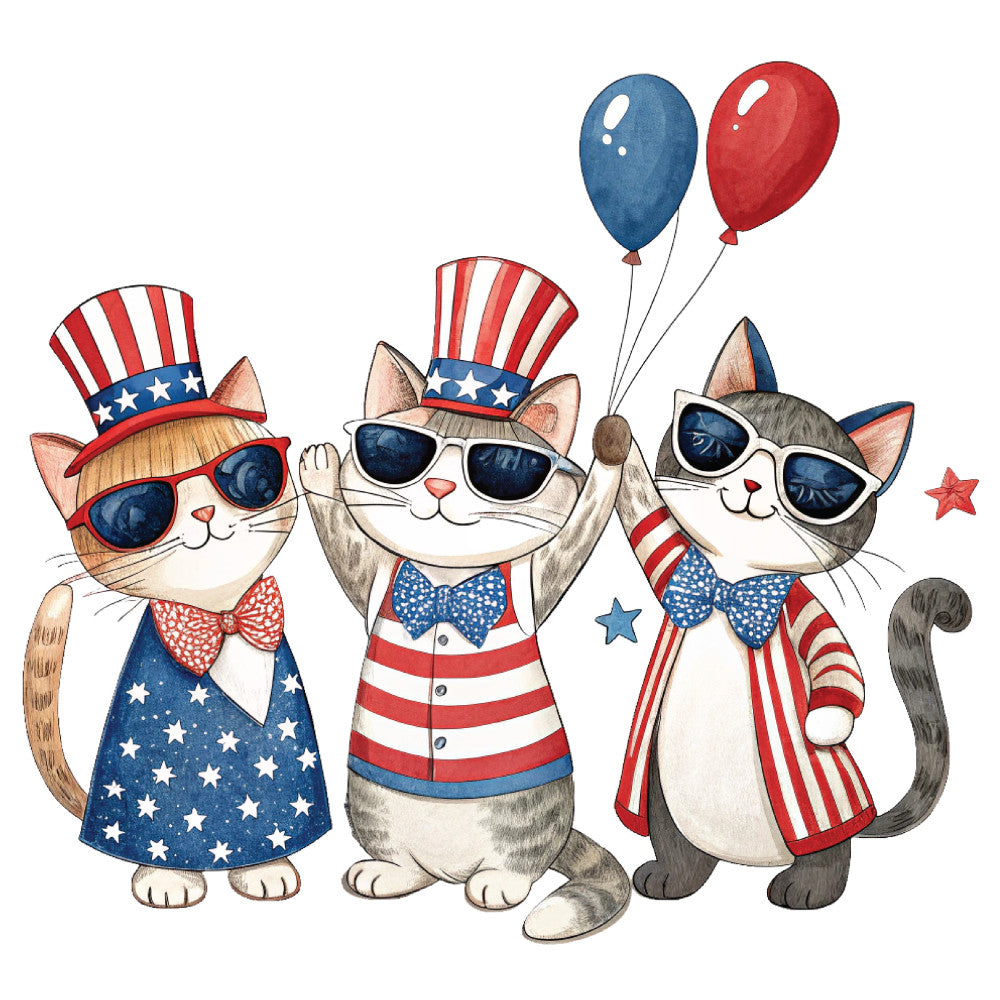 4th of July Design Fabric Panel 8 QuiltingFabricPanels