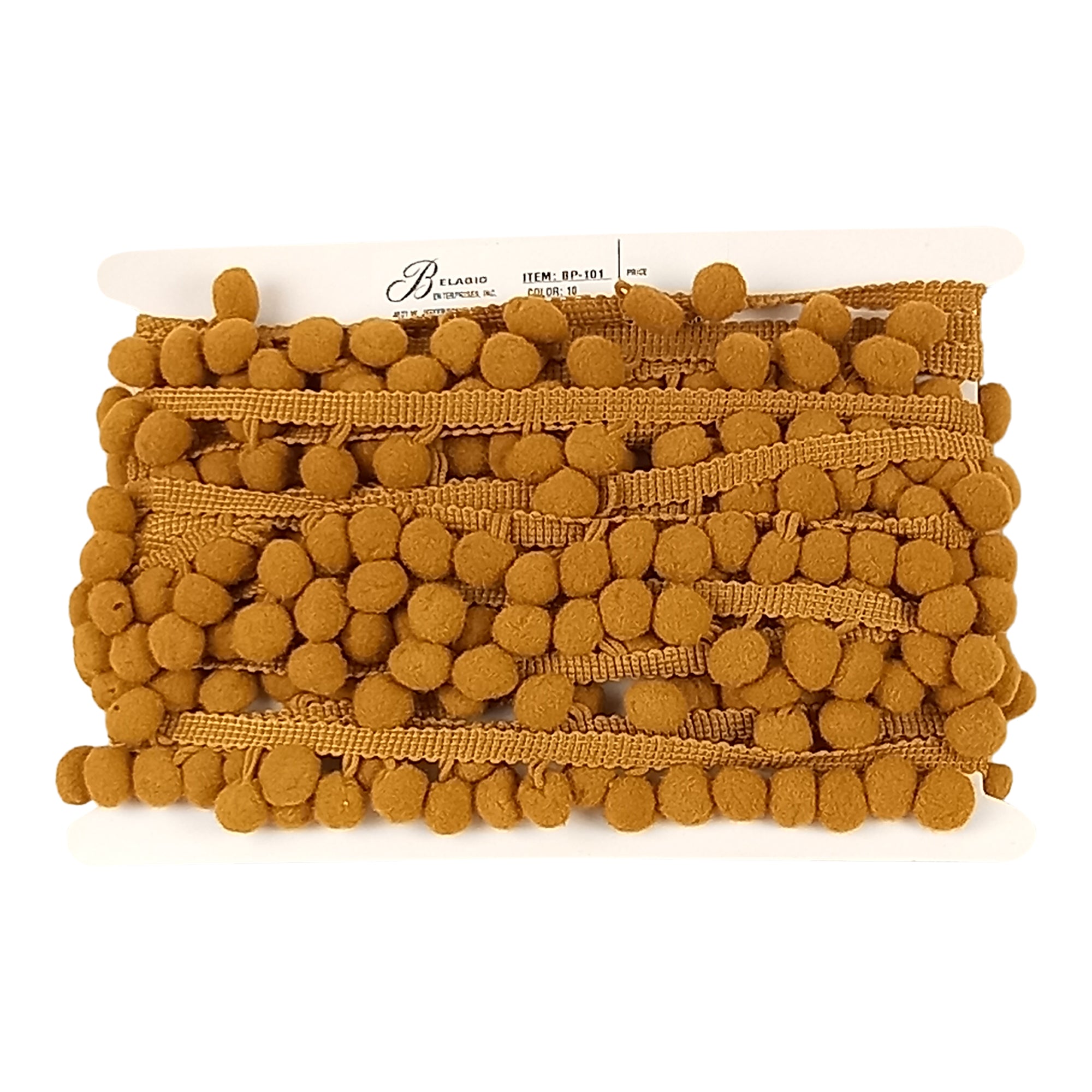 5/8-inch Pompom Trim – 10 Yard Roll | 22 colors