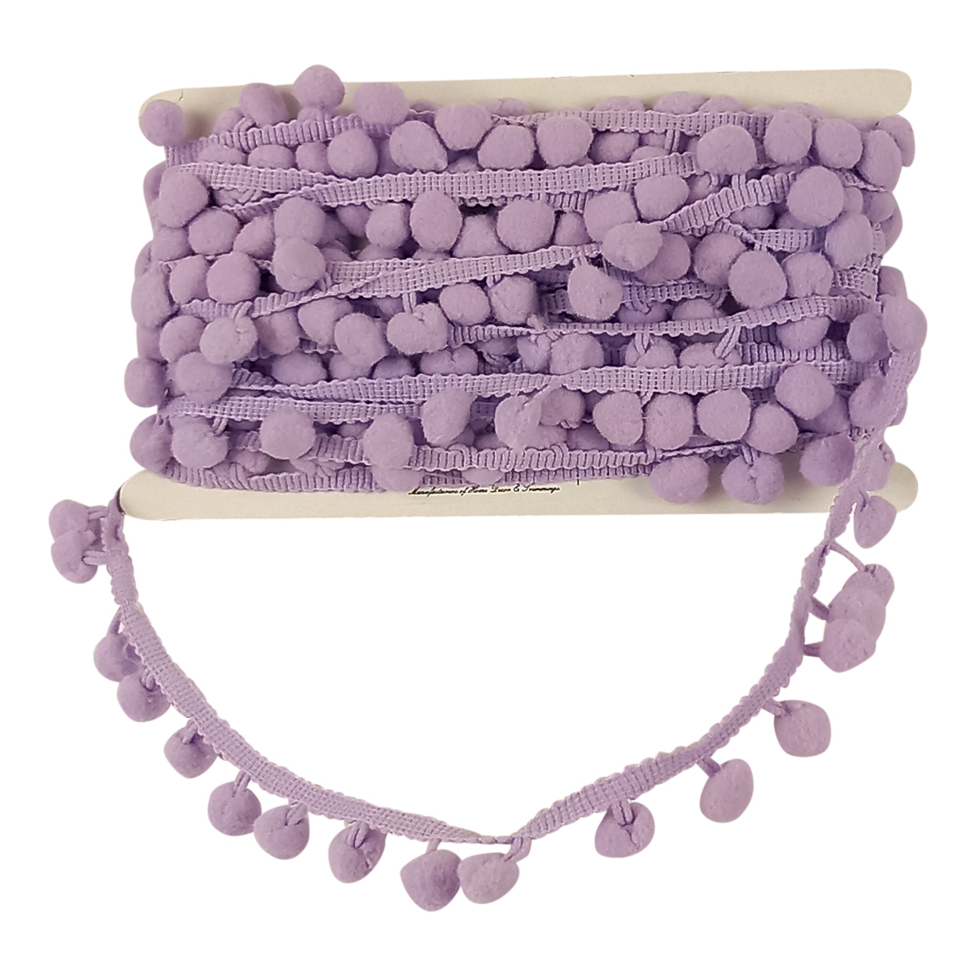 5/8-inch Pompom Trim – 10 Yard Roll | 22 colors
