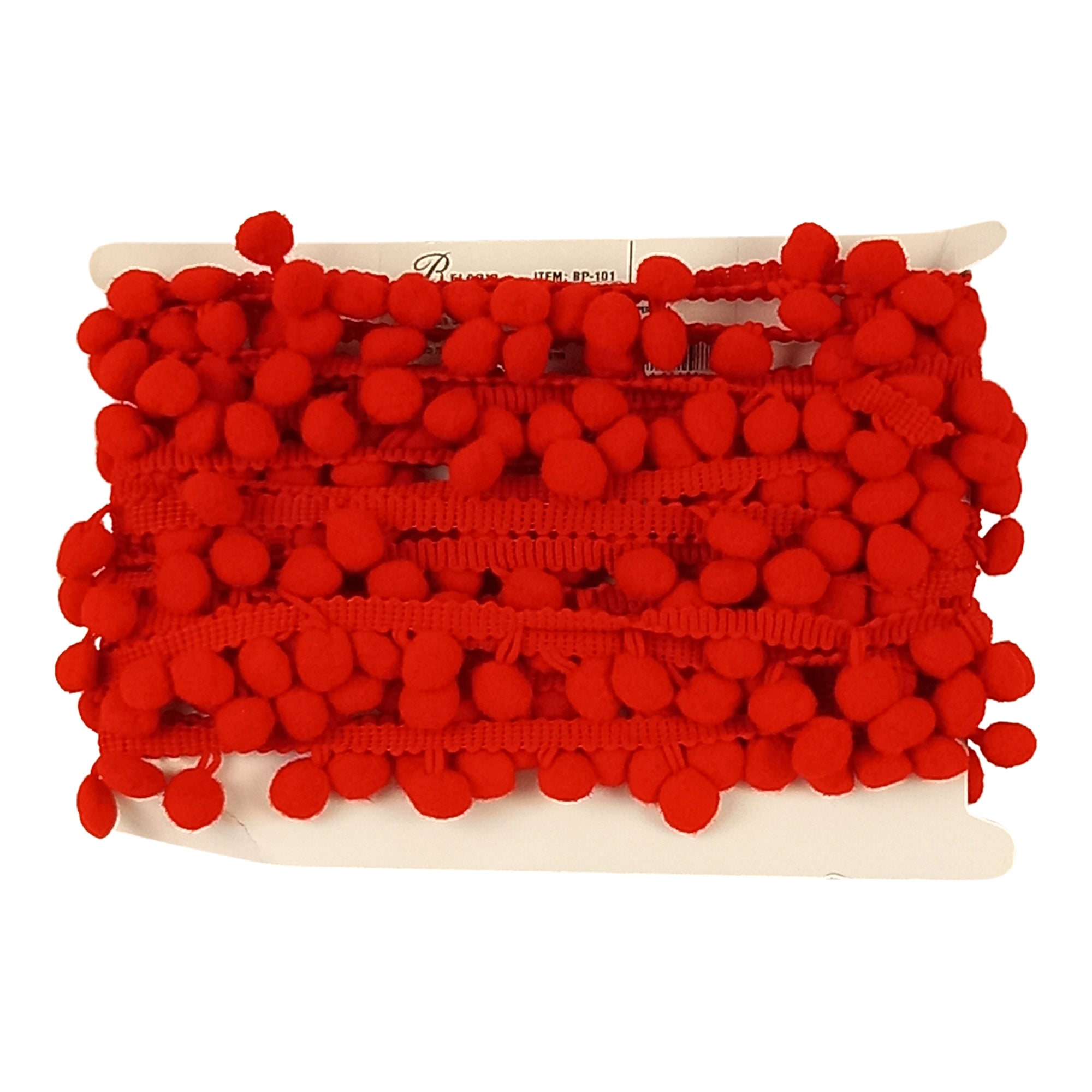 5/8-inch Pompom Trim – 10 Yard Roll | 22 colors