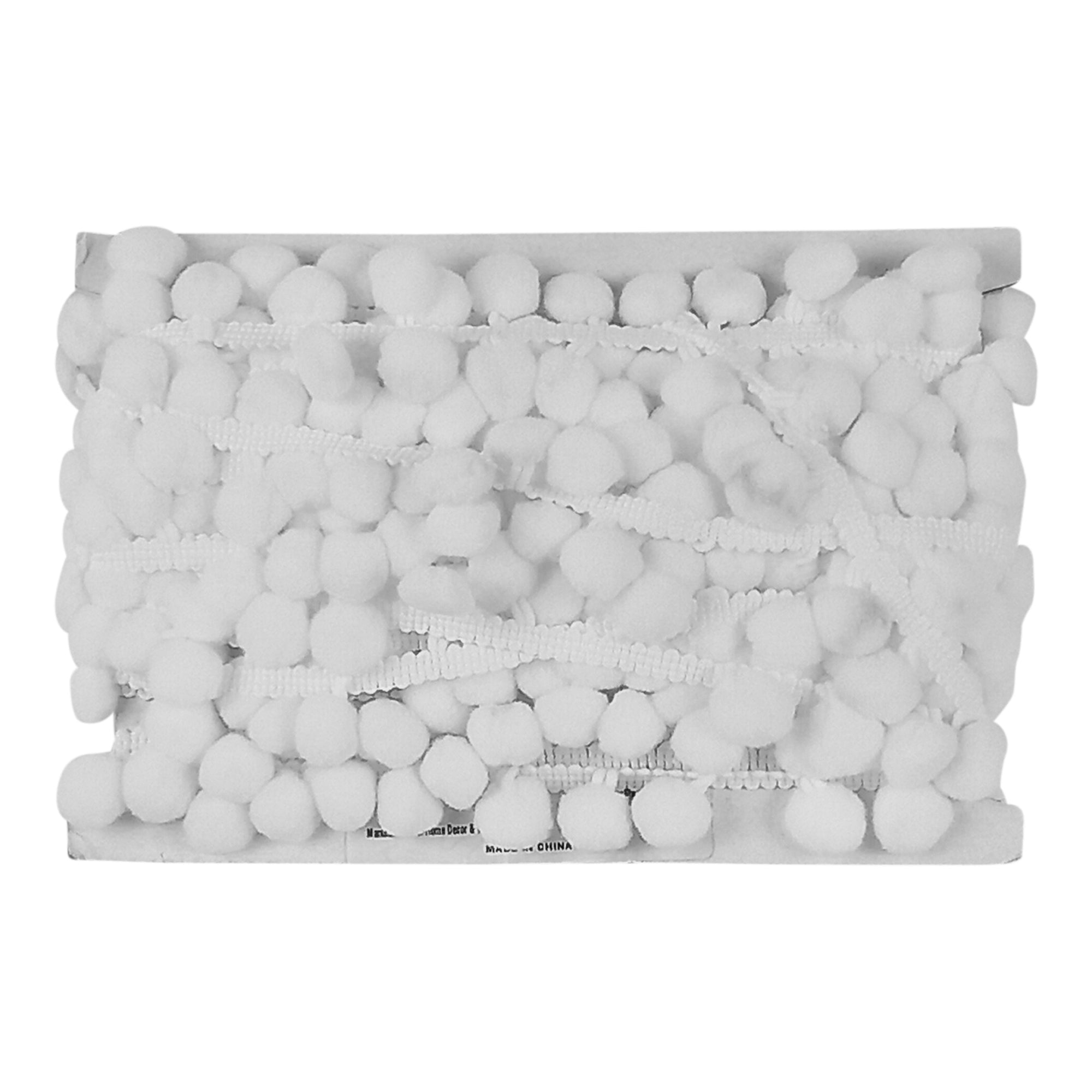 5/8-inch Pompom Trim – 10 Yard Roll | 22 colors