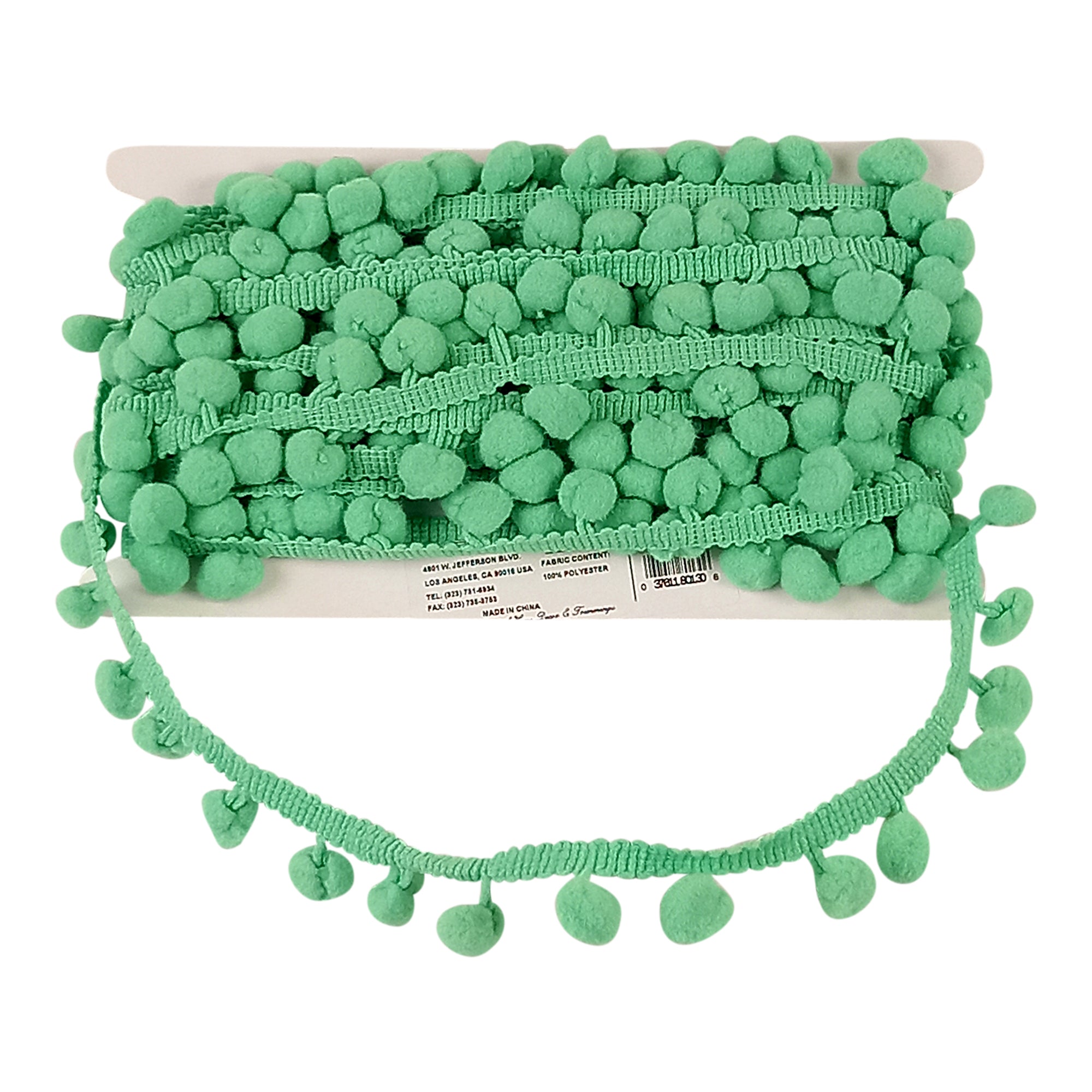 5/8-inch Pompom Trim – 10 Yard Roll | 22 colors