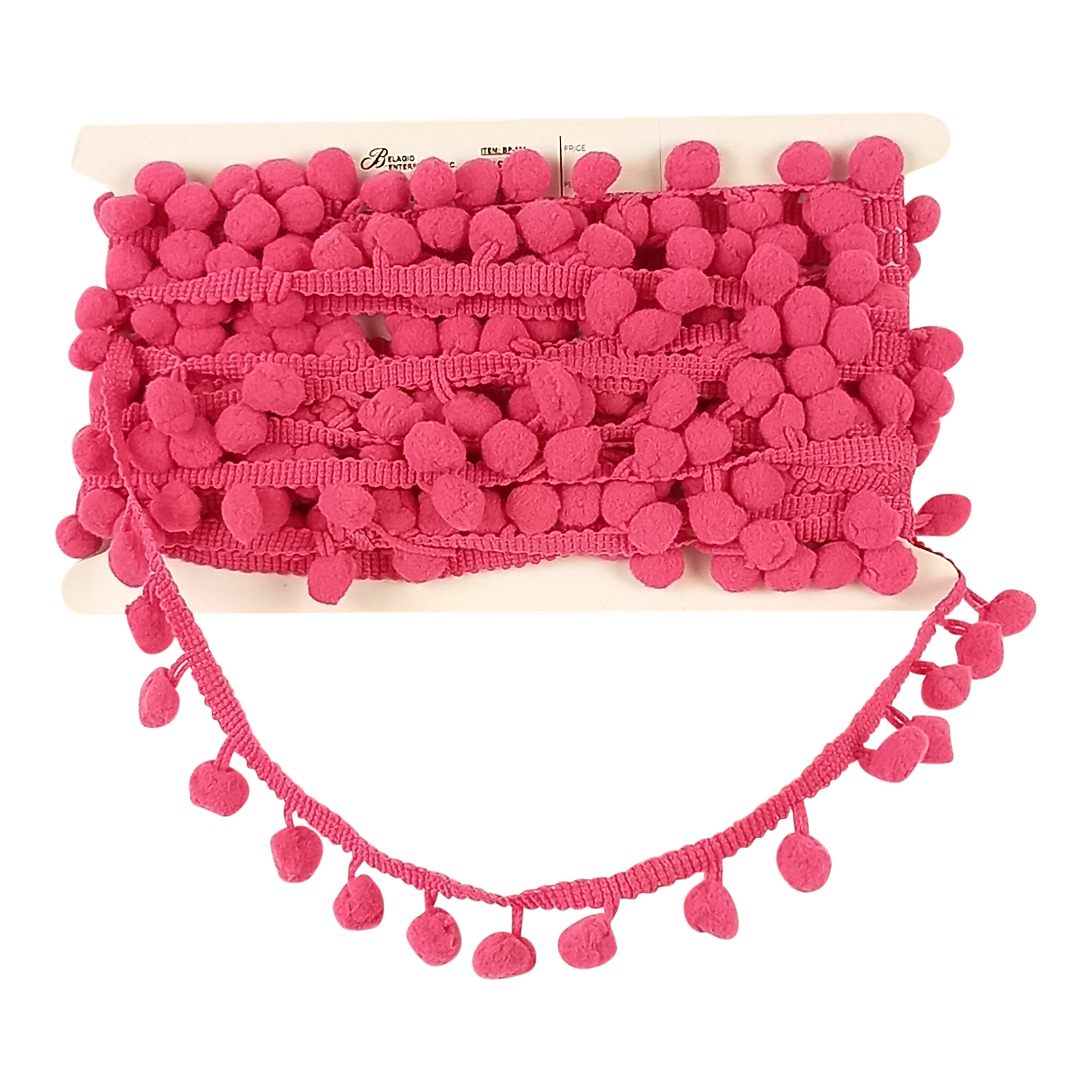 5/8-inch Pompom Trim – 10 Yard Roll | 22 colors