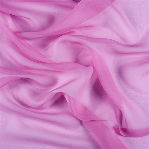 Runway Silks Hot Pink Silk Chiffon Fabric - Reorderable