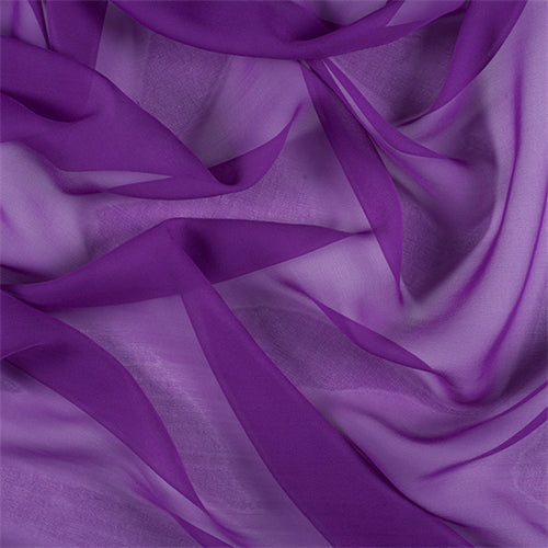 Runway Silks Grape Wide Silk Chiffon Fabric - Reorderable