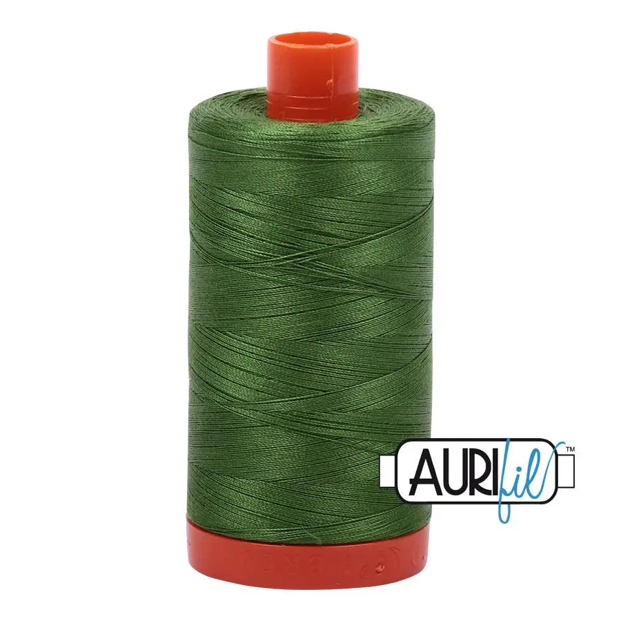 5018 Dark Green Grass Aurifil Cotton 50wt