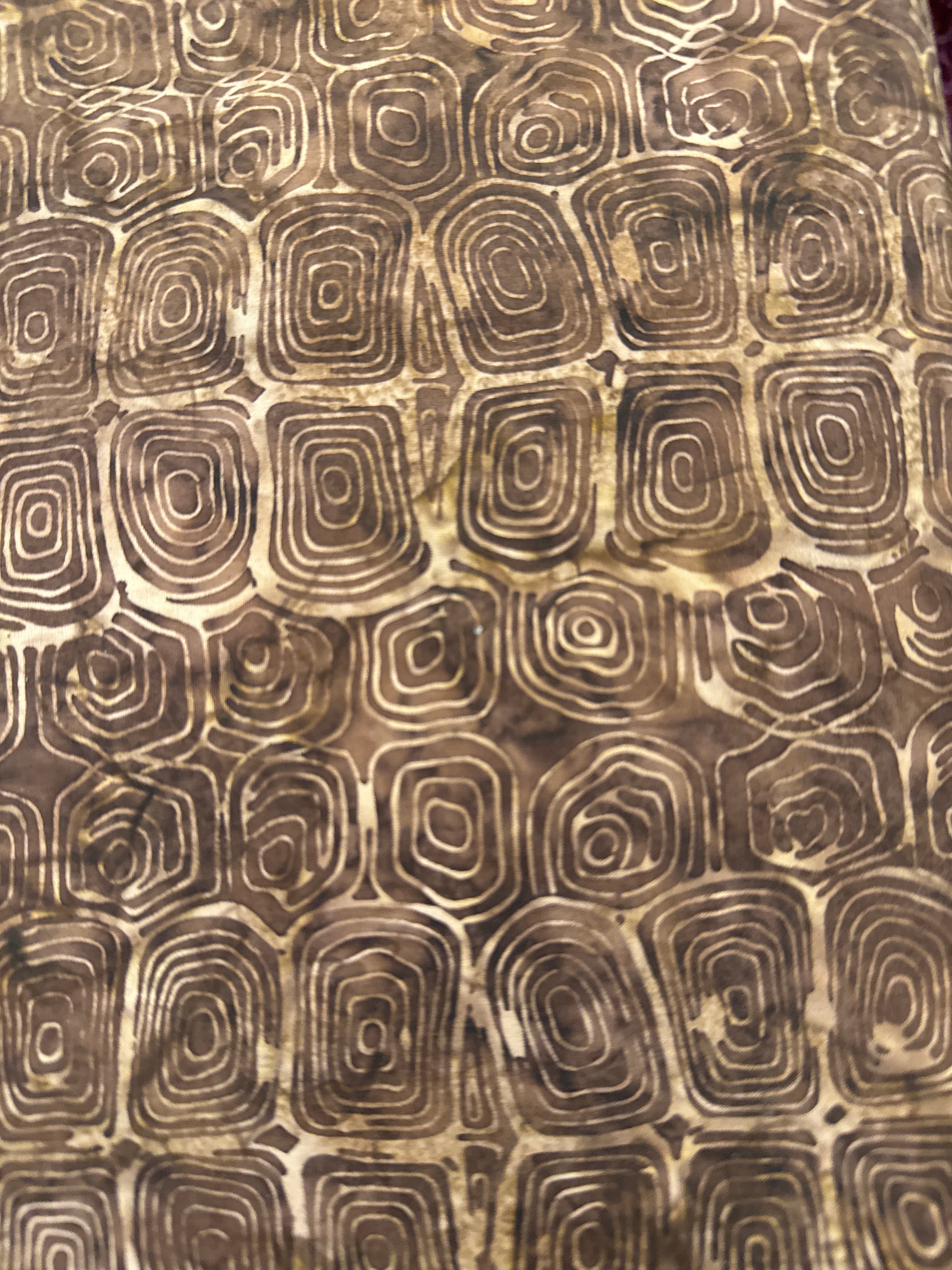 Tree Rings Bark brown blender quilting fabric by Hoffman Fabrics
