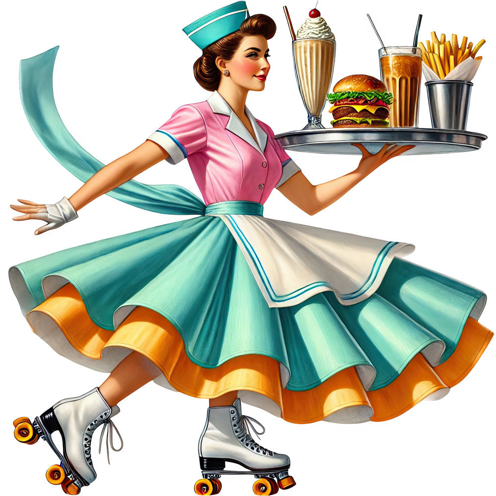 50s Diner Fabric Panel 25