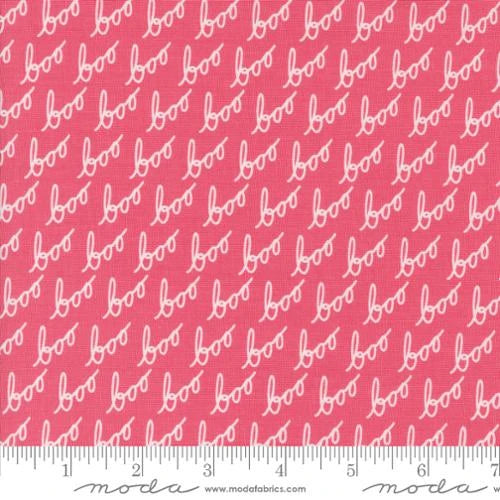 Hey Boo Text and Words Love Potion Pink Cotton 44"/45" Fabric Per Yard