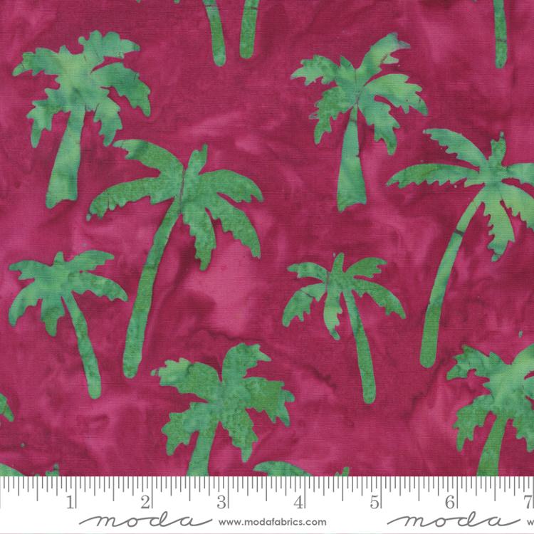 Beachy Batiks Passion Fruit Cotton 44"/45" Fabric Per Yard
