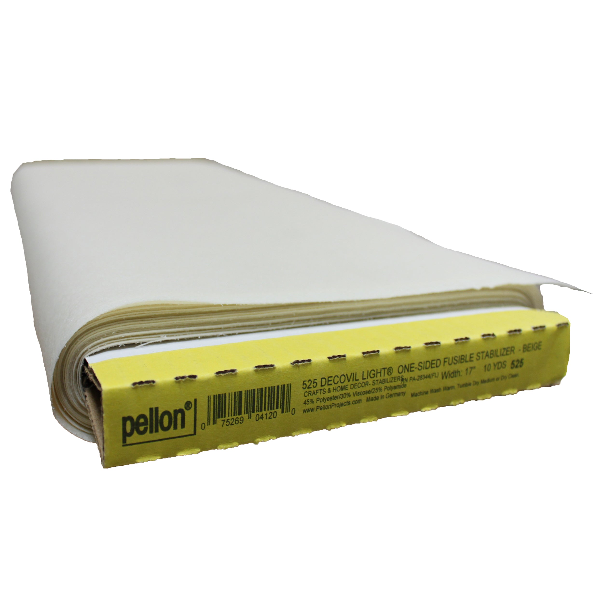 Pellon 525 Decovil Light flexible fusible stabilizer bolt, 17 inches wide by 10 yards, beige