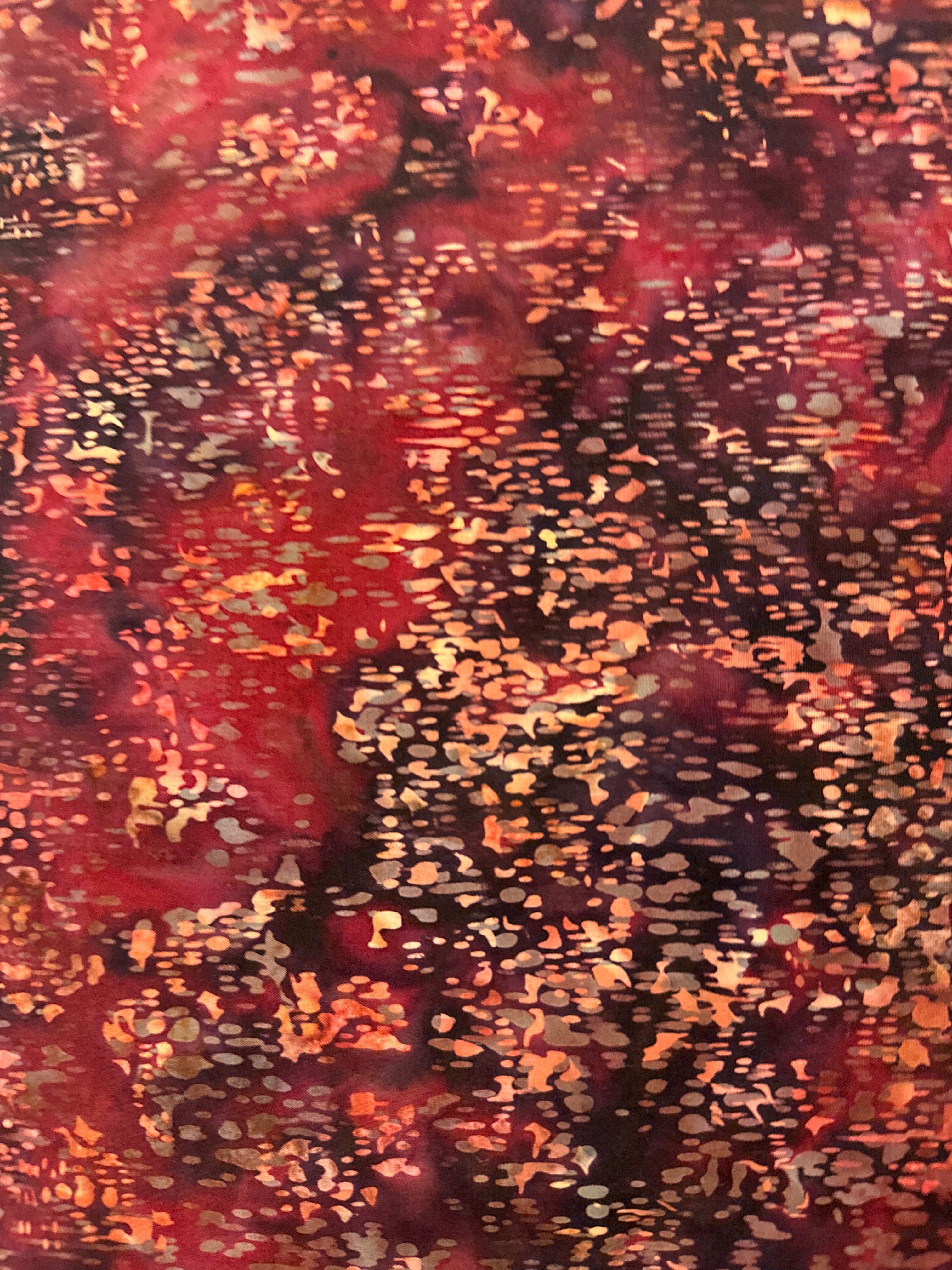 Tree Texture Sangria red blender quilting fabric by Hoffman Fabrics