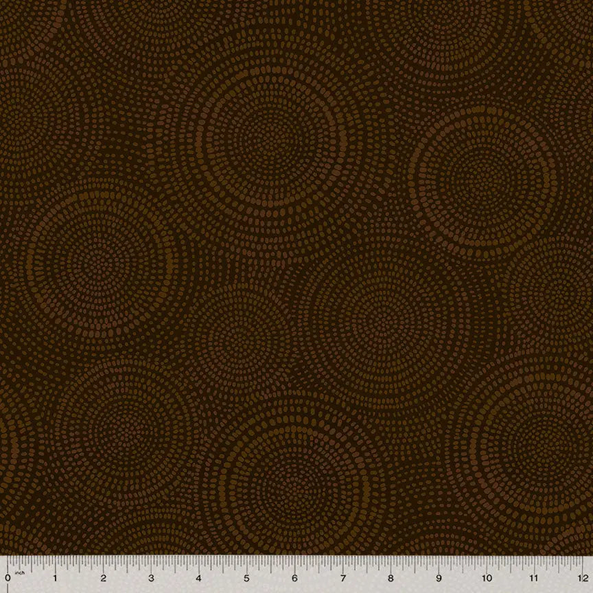 Brown Espresso Radiance Wideback Cotton Fabric per yard