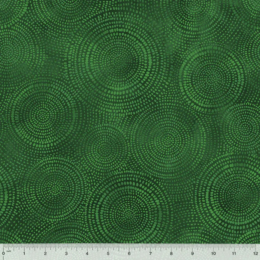 Green Pine Radiance Wideback Cotton Fabric per yard