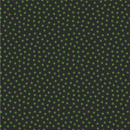 Windham Circa Poison Green double dot quilting cotton fabric in Soot