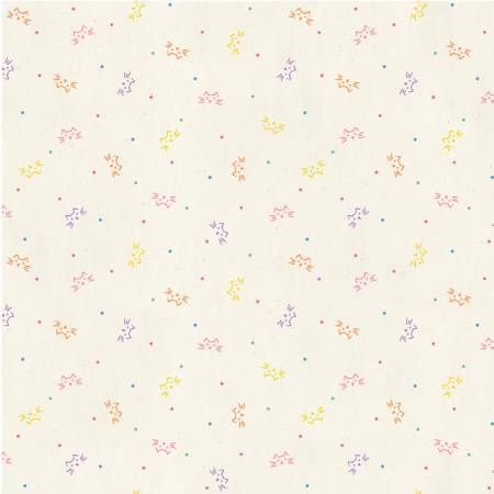 Windham Miniatures spotted kitten quilting cotton fabric