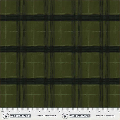 Window Pane Plaid Piney Cotton 43”/44” Fabric Per Yard