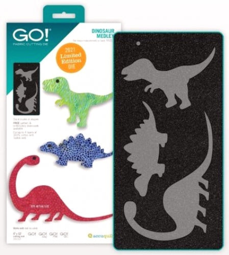 AccuQuilt GO Dinosaur Medley limited edition die