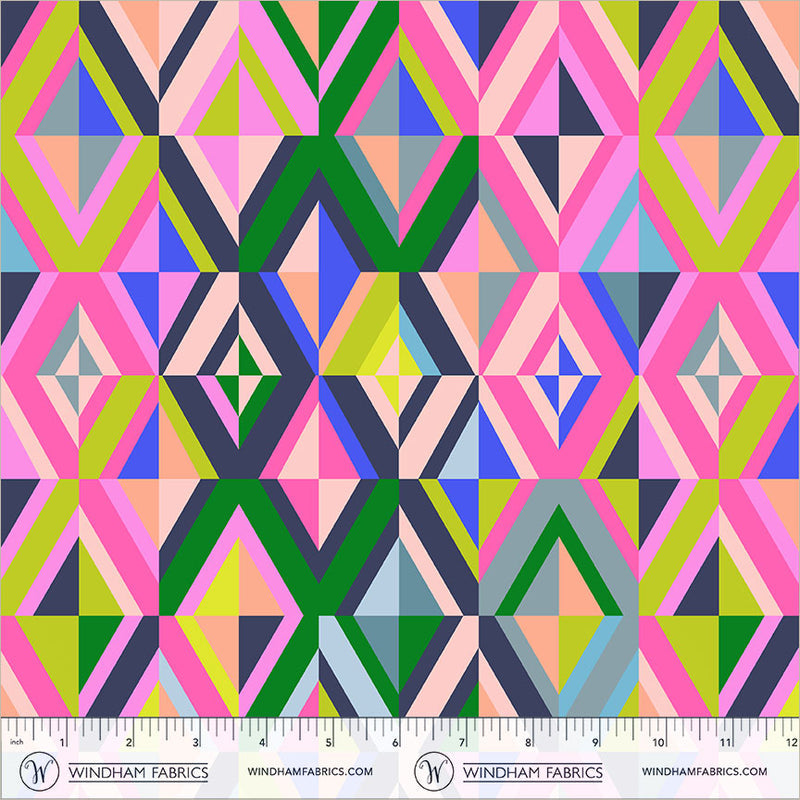 Happy Place Diamonds Bejeweled Cotton 44"/45" Fabric Per Yard