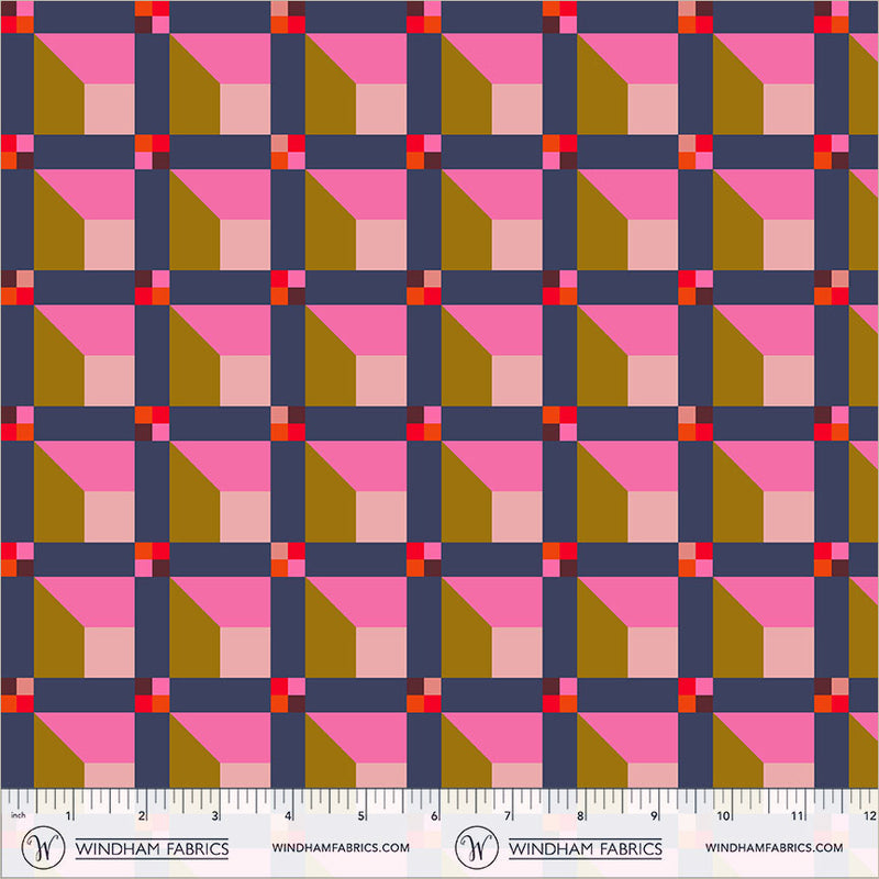 Happy Place Window Night Sky Cotton 44"/45" Fabric Per Yard