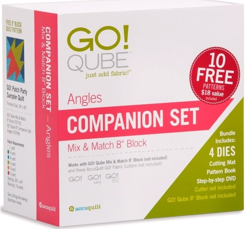 AccuQuilt GO! Qube 8 inch companion set angles die