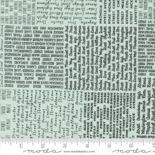 Main Street Sky In The News Text & Words Cotton 44"/45" Fabric Per Yard